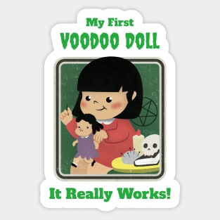 My First Voodoo Doll - Vintage Dark Humour Sticker